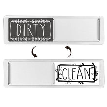 Load image into Gallery viewer, Dishwasher Magnet Clean Dirty Sign Double-Sided Refrigerator Magnet, Silver-Blue Gray, Black-Blue Gray, Silver-Black and White, Black-Black and White, Silver- Cat Claw), Turkish, Black Cat Claw, Black Love, Silver Love, Silver Gray White, Black Gray   ...