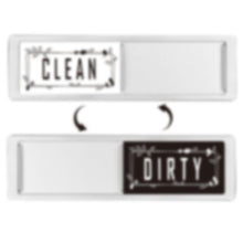 Load image into Gallery viewer, Dishwasher Magnet Clean Dirty Sign Double-Sided Refrigerator Magnet, Silver-Blue Gray, Black-Blue Gray, Silver-Black and White, Black-Black and White, Silver- Cat Claw), Turkish, Black Cat Claw, Black Love, Silver Love, Silver Gray White, Black Gray   ...