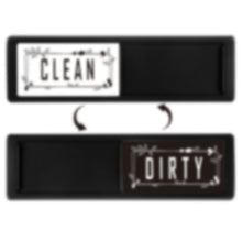 Load image into Gallery viewer, Dishwasher Magnet Clean Dirty Sign Double-Sided Refrigerator Magnet, Silver-Blue Gray, Black-Blue Gray, Silver-Black and White, Black-Black and White, Silver- Cat Claw), Turkish, Black Cat Claw, Black Love, Silver Love, Silver Gray White, Black Gray   ...
