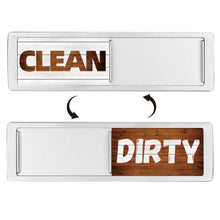 Load image into Gallery viewer, Dishwasher Magnet Clean Dirty Sign Double-Sided Refrigerator Magnet, Silver-Blue Gray, Black-Blue Gray, Silver-Black and White, Black-Black and White, Silver- Cat Claw), Turkish, Black Cat Claw, Black Love, Silver Love, Silver Gray White, Black Gray   ...