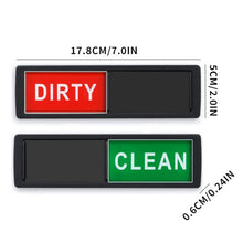 Load image into Gallery viewer, Dishwasher Magnet Clean Dirty Sign Double-Sided Refrigerator Magnet, Silver-Blue Gray, Black-Blue Gray, Silver-Black and White, Black-Black and White, Silver- Cat Claw), Turkish, Black Cat Claw, Black Love, Silver Love, Silver Gray White, Black Gray   ...