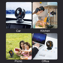 Load image into Gallery viewer, F611 Rotatable Multi-angle Air Supply Car Silent Fan