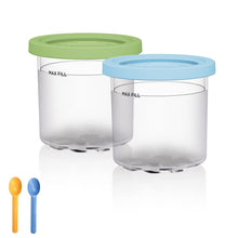 Load image into Gallery viewer, For Ninja NC299AMZ NC300 Ice Cream Storage Containers with Lids, 2 Cups, 4 Cups, 2 Cups+Spoon, 4 Cups+Spoon