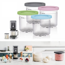 Load image into Gallery viewer, For Ninja NC299AMZ NC300 Ice Cream Storage Containers with Lids, 2 Cups, 4 Cups, 2 Cups+Spoon, 4 Cups+Spoon