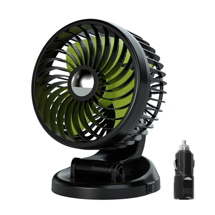 F612 5W Car Rotatable Turntable Silent Fan