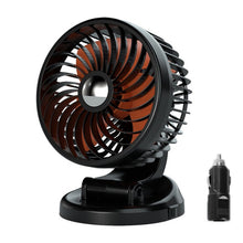Load image into Gallery viewer, F612 5W Car Rotatable Turntable Silent Fan