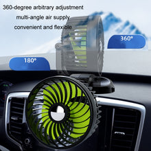 Load image into Gallery viewer, F612 5W Car Rotatable Turntable Silent Fan