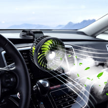 Load image into Gallery viewer, F612 5W Car Rotatable Turntable Silent Fan