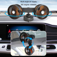 Load image into Gallery viewer, F6026 Large Suction Cup Vehicle-Mounted Double-Head Fan, F6026 USB, F6026 Cigarette Lighter with USB