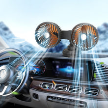 Load image into Gallery viewer, F6026 Large Suction Cup Vehicle-Mounted Double-Head Fan, F6026 USB, F6026 Cigarette Lighter with USB