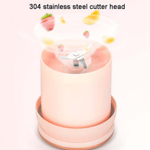 Load image into Gallery viewer, LGZ-1 500ml 50W 4 Blades Electric Portable Juicer Rechargeable Juice Extractor, LGZ-1 (White), LGZ-1 (Green), LGZ-1 (Pink)