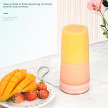 Load image into Gallery viewer, LGZ-1 500ml 50W 4 Blades Electric Portable Juicer Rechargeable Juice Extractor, LGZ-1 (White), LGZ-1 (Green), LGZ-1 (Pink)