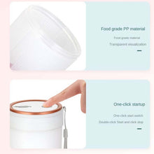 Load image into Gallery viewer, LGZ-1 500ml 50W 4 Blades Electric Portable Juicer Rechargeable Juice Extractor, LGZ-1 (White), LGZ-1 (Green), LGZ-1 (Pink)
