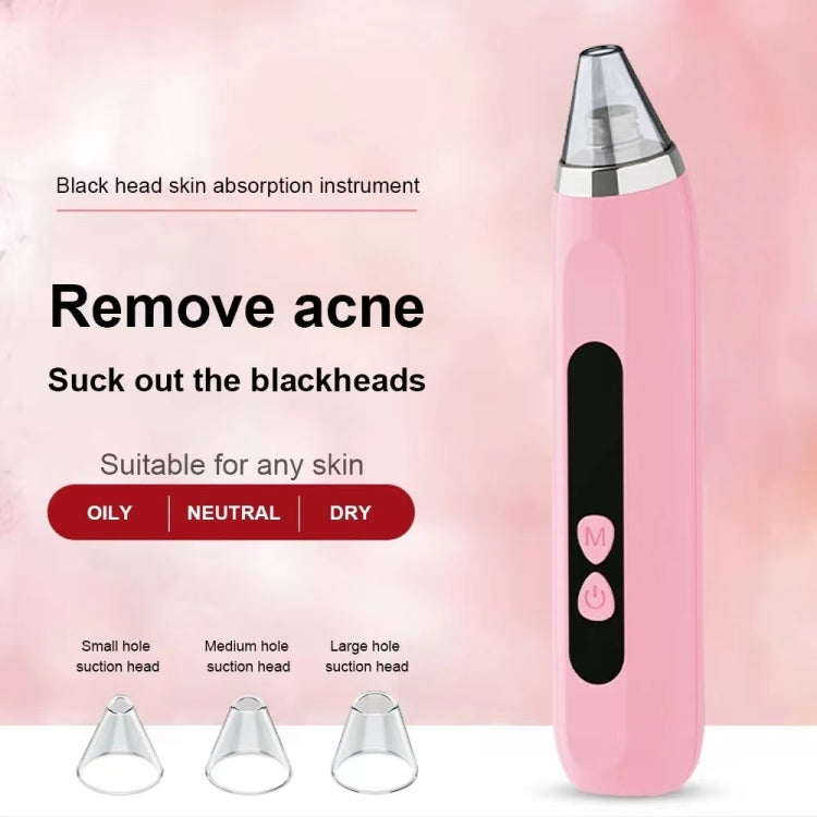 Blackhead Remover Vacuum Pore Cleaner Facial Deep Cleaning Beauty Tools, Dry Battery (Pink), Dry Battery(White)
