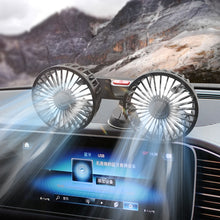Load image into Gallery viewer, F4206 Suction Cup Double Head Car USB Fan, F4206