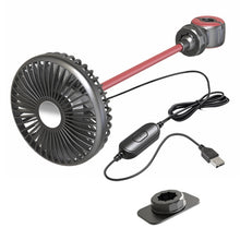 Load image into Gallery viewer, F508 Car Rear Seat USB Air Speed Adjustable Hose Fan, F508