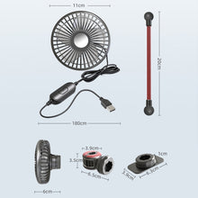 Load image into Gallery viewer, F508 Car Rear Seat USB Air Speed Adjustable Hose Fan, F508