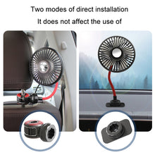 Load image into Gallery viewer, F508 Car Rear Seat USB Air Speed Adjustable Hose Fan, F508