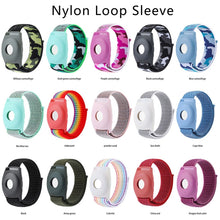 Load image into Gallery viewer, For AirTag Anti-Lost Device Case Locator Nylon Loop Watch Strap Wrist Strap
