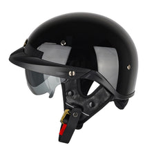 Load image into Gallery viewer, SOMAN Motorcycle Half Helmet Adjustable Helmet With Inner Mirror, S, M, L, XL, XXL