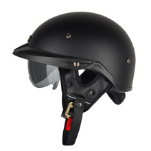 Load image into Gallery viewer, SOMAN Motorcycle Half Helmet Adjustable Helmet With Inner Mirror, S, M, L, XL, XXL