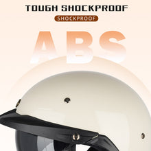 Load image into Gallery viewer, SOMAN Motorcycle Half Helmet Adjustable Helmet With Inner Mirror, M, L, XL, XXL