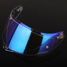 Load image into Gallery viewer, Motorcycle Helmet Lens with Anti-fog Spikes for SOMAN K1/K3SV/K5, Transparent REVO Red, Transparent REVO Purple, Transparent REVO Blue, Dark Tea Revo Red, Dark Tea Revo Blue, Tea Film Revo Purple Red Gold, Silver Plated, Dark Tea, Gold Flakes, Color Fi...