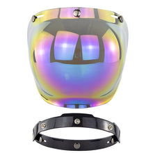 Load image into Gallery viewer, Motorcycle Helmet Three-Button Windproof Lens With Bracket