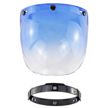 Load image into Gallery viewer, Motorcycle Helmet Three-Button Windproof Lens With Bracket