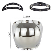 Load image into Gallery viewer, Motorcycle Helmet Three-Button Windproof Lens With Bracket