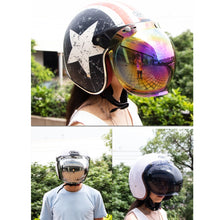 Load image into Gallery viewer, Motorcycle Helmet Three-Button Windproof Lens With Bracket