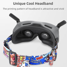 Load image into Gallery viewer, Sunnylife TD487 For DJI Avata / FPV Goggles V2 Color Headband Fixed Elastic Strap, Strap (Red), Strap (Graffiti), Strap (Camouflage)