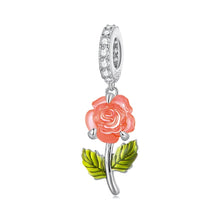 Load image into Gallery viewer, Sterling Silver Zircon Rose UV Color Changing Bead Accessory