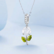 Load image into Gallery viewer, Sterling Silver Zircon Rose UV Color Changing Bead Accessory