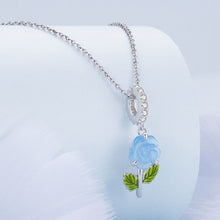 Load image into Gallery viewer, Sterling Silver Zircon Rose UV Color Changing Bead Accessory