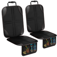 Load image into Gallery viewer, 2pcs Child Car Seat Protector Non-Slip Base Material + Waterproof 600D Fabric, Red Line, Black Line