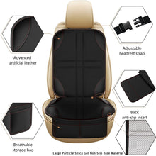 Load image into Gallery viewer, 2pcs Child Car Seat Protector Non-Slip Base Material + Waterproof 600D Fabric, Red Line, Black Line