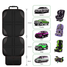 Load image into Gallery viewer, 2pcs Child Car Seat Protector Non-Slip Base Material + Waterproof 600D Fabric, Red Line, Black Line