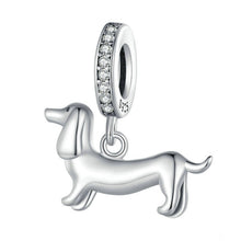 Load image into Gallery viewer, S925 Sterling Silver Cute Little Dachshund Pendant DIY Beaded Bracelet Accessories, SCC2561