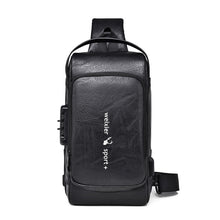 Load image into Gallery viewer, WEIXIER X318 Single Shoulder Crossbody Male Waterproof Anti-Theft Small Backpack