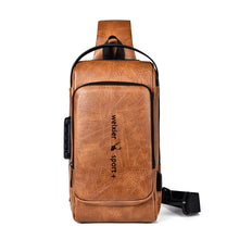 Load image into Gallery viewer, WEIXIER X318 Single Shoulder Crossbody Male Waterproof Anti-Theft Small Backpack