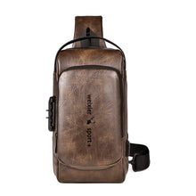 Load image into Gallery viewer, WEIXIER X318 Single Shoulder Crossbody Male Waterproof Anti-Theft Small Backpack