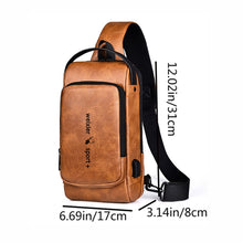 Load image into Gallery viewer, WEIXIER X318 Single Shoulder Crossbody Male Waterproof Anti-Theft Small Backpack