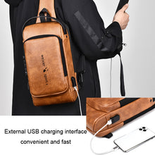 Load image into Gallery viewer, WEIXIER X318 Single Shoulder Crossbody Male Waterproof Anti-Theft Small Backpack