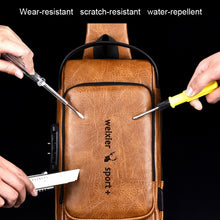Load image into Gallery viewer, WEIXIER X318 Single Shoulder Crossbody Male Waterproof Anti-Theft Small Backpack
