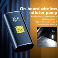 Load image into Gallery viewer, Small Portable Car Air Pump Tire Inflator for Motorcycle Bicycle, SUITU ST-9620A Wired Model, SUITU ST-9620B Wireless, SUITU ST-9620C  Wireless Power Bank
