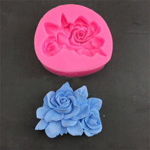 Load image into Gallery viewer, Silicone Handmade Mold Chocolate Epoxy Gypsum Fondant Mold, Gardenia, 3 Petals Frangipani