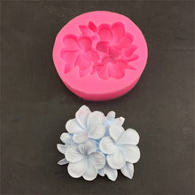 Load image into Gallery viewer, Silicone Handmade Mold Chocolate Epoxy Gypsum Fondant Mold, Gardenia, 3 Petals Frangipani