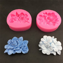 Load image into Gallery viewer, Silicone Handmade Mold Chocolate Epoxy Gypsum Fondant Mold, Gardenia, 3 Petals Frangipani