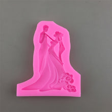 Load image into Gallery viewer, Bride And Groom Silicone Chocolate Epoxy Plaster Mold, Small, Large